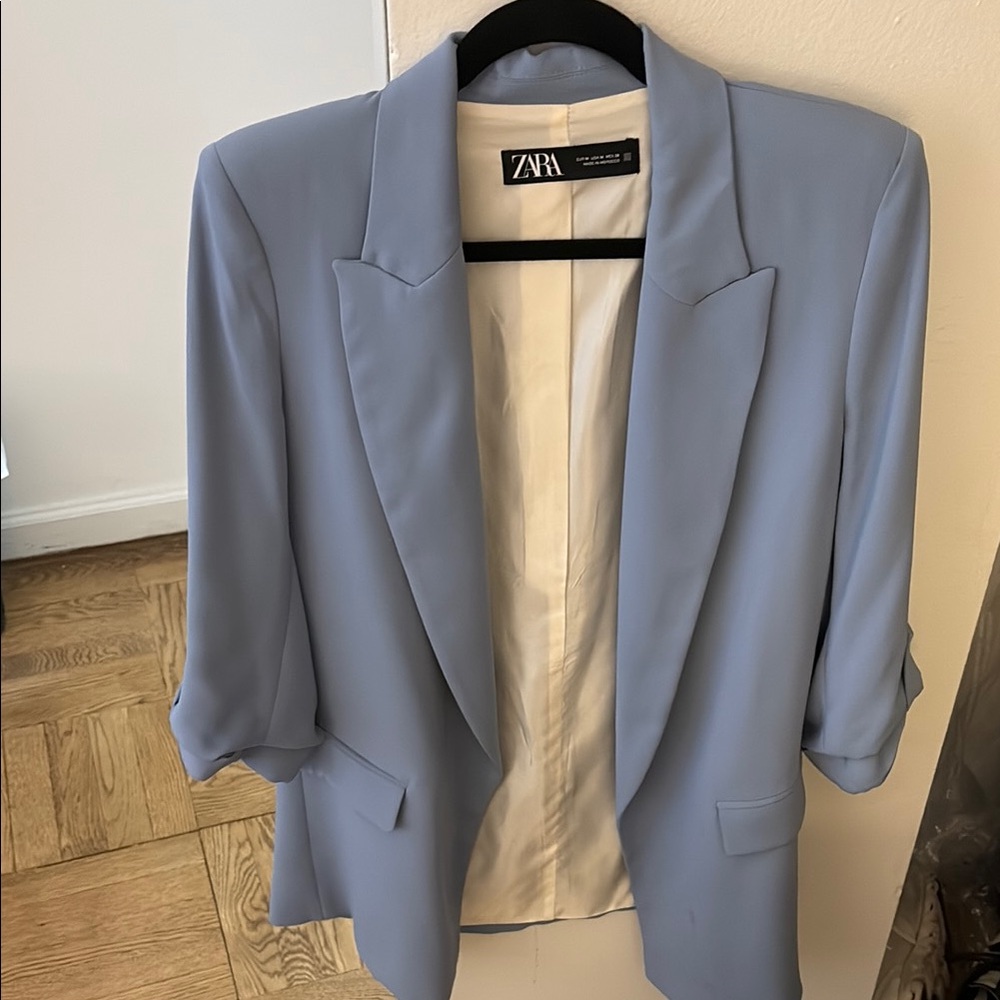 Zara Light Blue Blazer